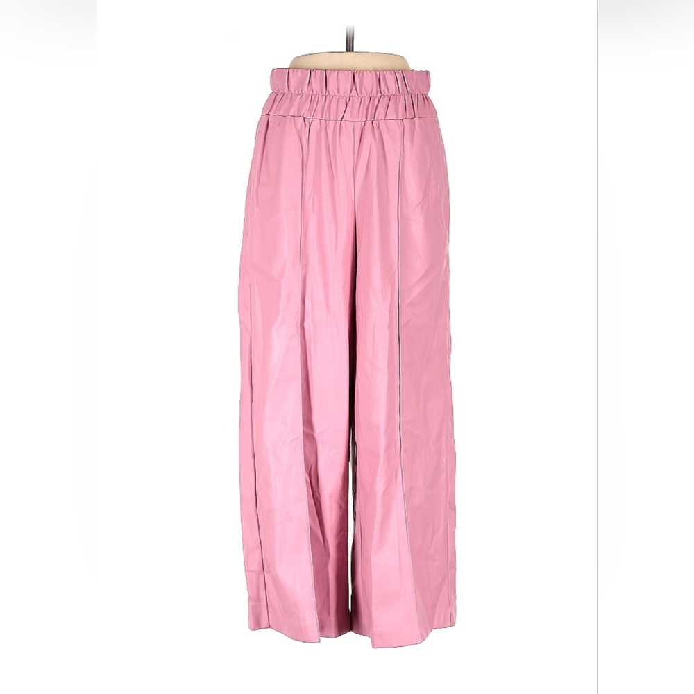 Express Polyurethane Pink Women's Wide Leg Pants Slacks Size Small S